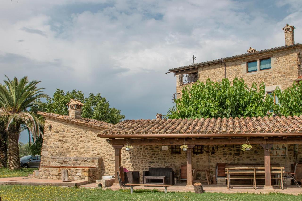 Riudellots de la Creu Mas Tulsa Casa Rural Gironaゲストハウス エクステリア 写真